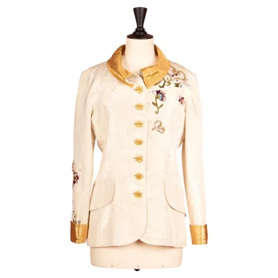 Pre-owned Christian Lacroix Lacroix Jacket By , Spring 1995 In White