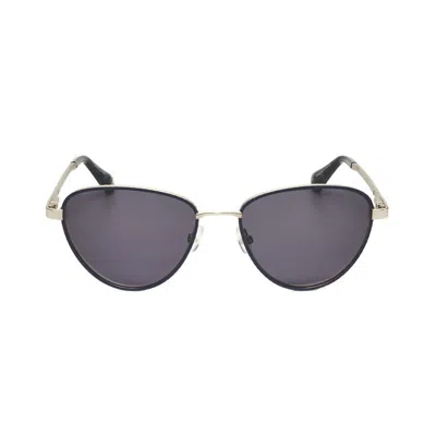 Christian Lacroix Ladies Blue Round Sunglasses Cls3063 In Gray