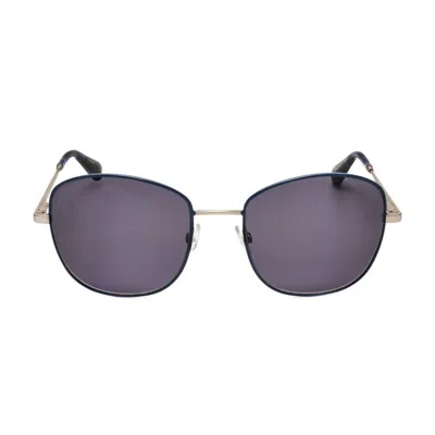 Christian Lacroix Ladies Blue Square Sunglasses Cls3081 In Gold