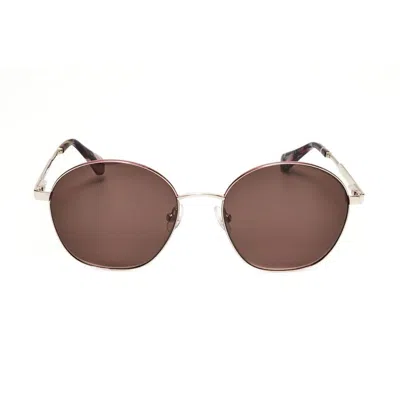 Christian Lacroix Ladies Red Round Sunglasses Cls3074 In Brown
