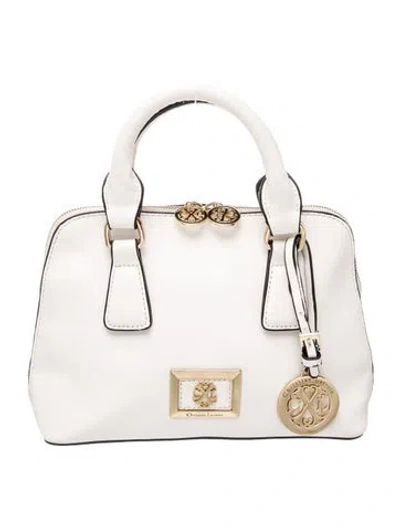 Pre-owned Christian Lacroix Leather Top Handle Bag In Neutrals
