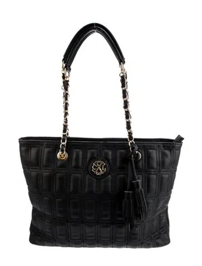 Pre-owned Christian Lacroix Leather Tote In Black