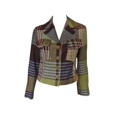 Pre-owned Christian Lacroix Linen Blazer Bazar By  Small In Black
