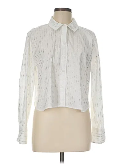 Pre-owned Christian Lacroix Long Sleeve Blouse In Ivory