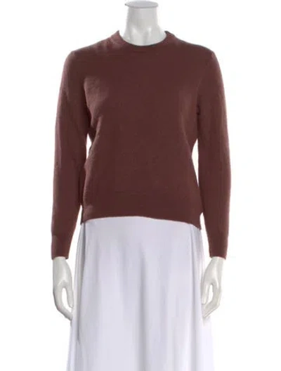 Pre-owned Christian Lacroix Merino Wool Crew Neck Sweater In Burgundy