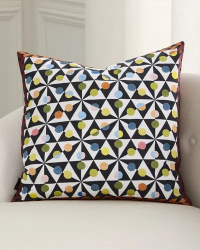 Christian Lacroix Mila Embroidered Pillow, 20" Square In Multi