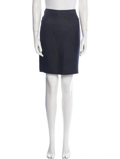 Pre-owned Christian Lacroix Mini Skirt In Blue