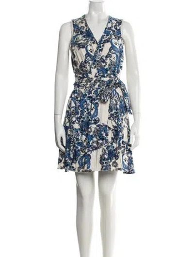 Pre-owned Christian Lacroix Paisley Print Mini Dress In Neutral