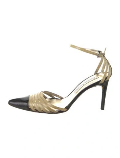 Pre-owned Christian Lacroix Patent Leather Pumps In Black/neutrals