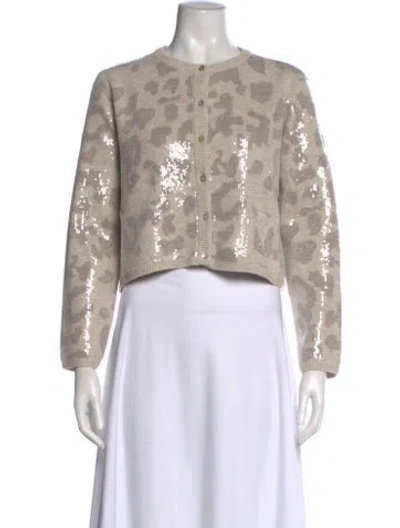 Pre-owned Christian Lacroix Patterned Crew Neck Sweater W/ Tags In Neutral