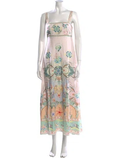 Pre-owned Christian Lacroix Printed Long Dress In Multi