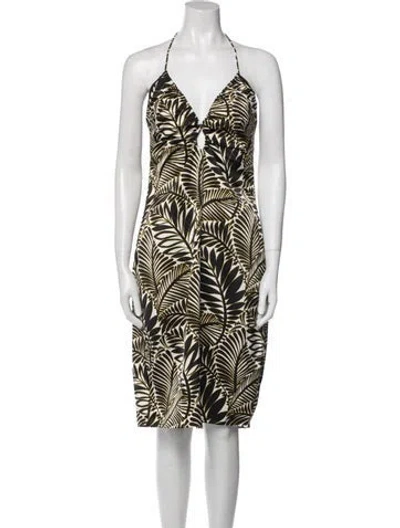 Pre-owned Christian Lacroix Printed Mini Dress In Multi