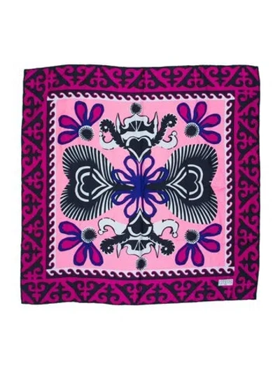 Pre-owned Christian Lacroix Printed Scarf In Pink