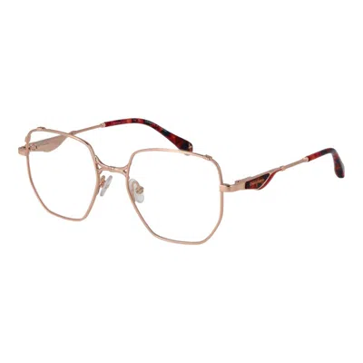 Christian Lacroix Rose Gold Metal Glasses Women's (frames) In Red