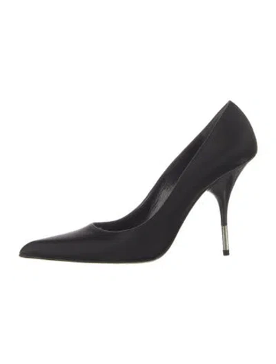 Pre-owned Christian Lacroix Satin Pumps In Blue