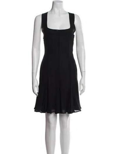 Pre-owned Christian Lacroix Silk Mini Dress In Gray