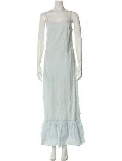 Pre-owned Christian Lacroix Square Neckline Long Dress In Multi