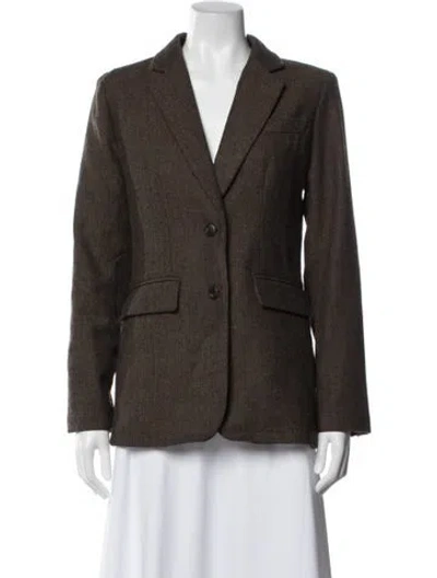 Pre-owned Christian Lacroix Tweed Pattern Coat In Brown