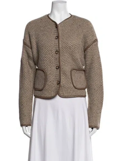Pre-owned Christian Lacroix Tweed Pattern Jacket W/ Tags In Neutrals
