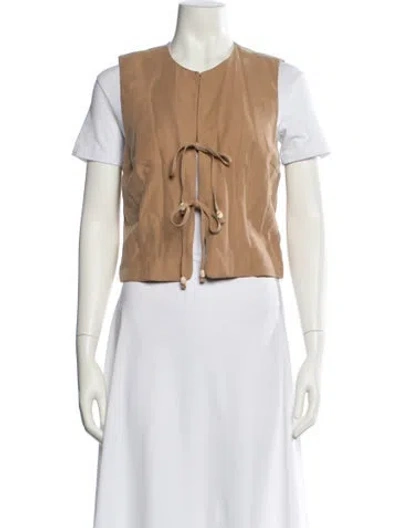 Pre-owned Christian Lacroix Vest In Neutral