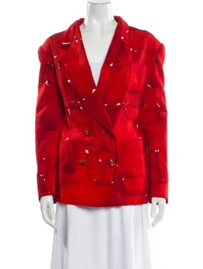 Pre-owned Christian Lacroix Vintage 1990's Blazer In Red