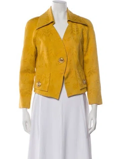 Pre-owned Christian Lacroix Vintage 1990's Blazer In Yellow