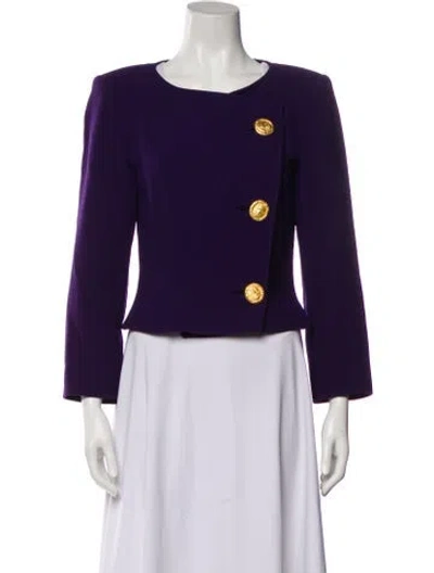 Pre-owned Christian Lacroix Vintage 1990's Coat In Purple