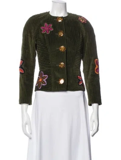 Pre-owned Christian Lacroix Vintage 1990's Jacket In Green
