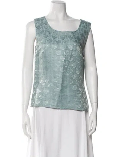 Pre-owned Christian Lacroix Vintage 1990's Top In Blue