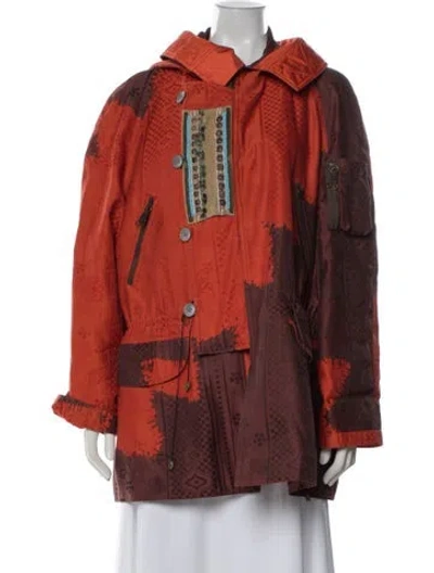 Pre-owned Christian Lacroix Vintage 1990's Utility Jacket In Red
