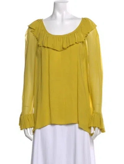 Pre-owned Christian Lacroix Vintage 1994 Blouse In Yellow