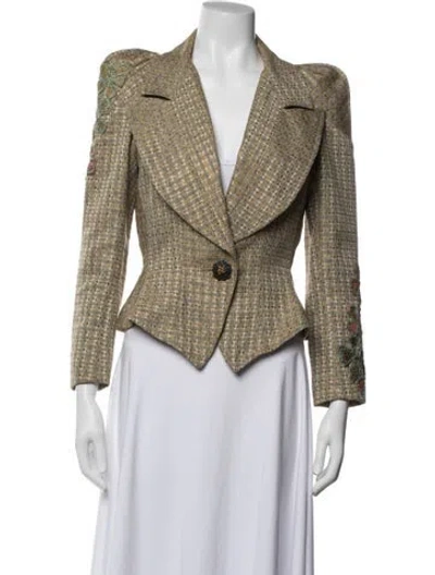Pre-owned Christian Lacroix Vintage 1995 Blazer In Neutrals