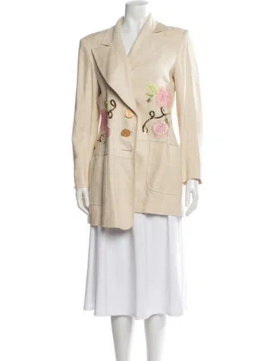 Pre-owned Christian Lacroix Vintage 1995 Coat In Neutral