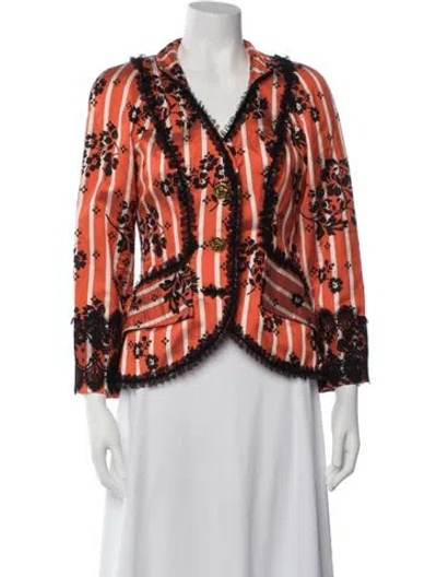 Pre-owned Christian Lacroix Vintage 1997 Blazer In Black/red