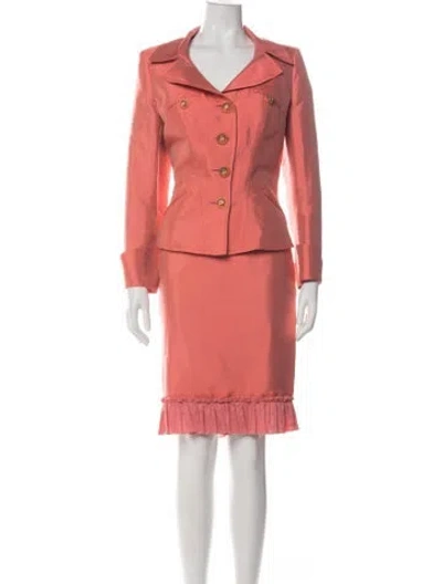 Pre-owned Christian Lacroix Vintage 1997 Skirt Suit In Pink