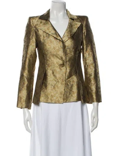 Pre-owned Christian Lacroix Vintage 1998 Blazer In Gold