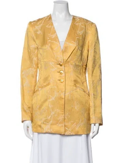 Pre-owned Christian Lacroix Vintage 1998 Blazer In Yellow