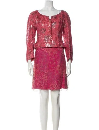 Pre-owned Christian Lacroix Vintage 1998 Skirt Set In Pink