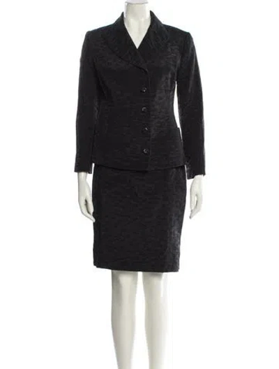 Pre-owned Christian Lacroix Vintage 1999 Skirt Suit In Black