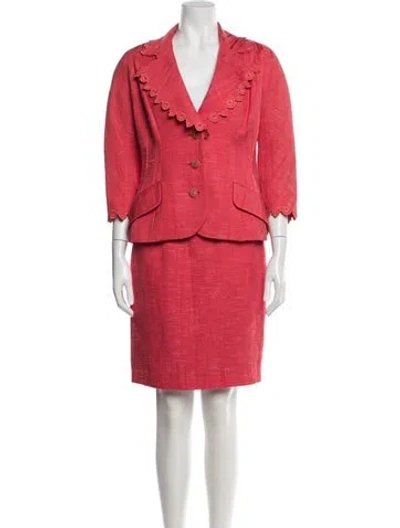 Pre-owned Christian Lacroix Vintage 1999 Skirt Suit In Pink