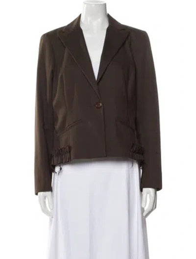 Pre-owned Christian Lacroix Vintage 2000's Blazer In Brown
