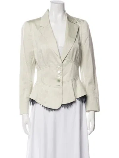 Pre-owned Christian Lacroix Vintage 2000's Blazer In Green/neutrals