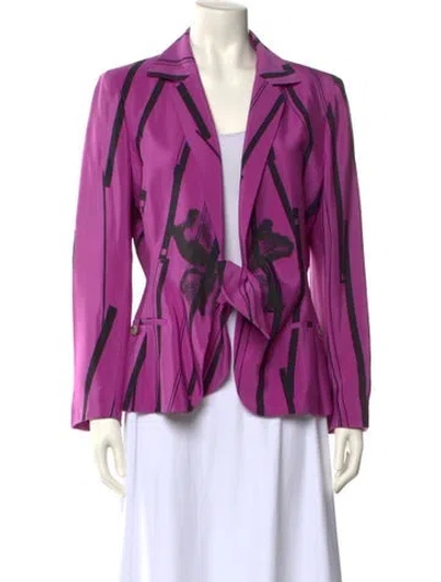 Pre-owned Christian Lacroix Vintage 2000's Blazer In Purple