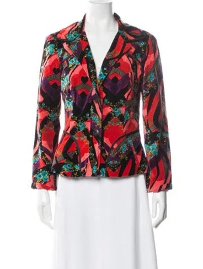 Pre-owned Christian Lacroix Vintage 2000's Blazer In Red