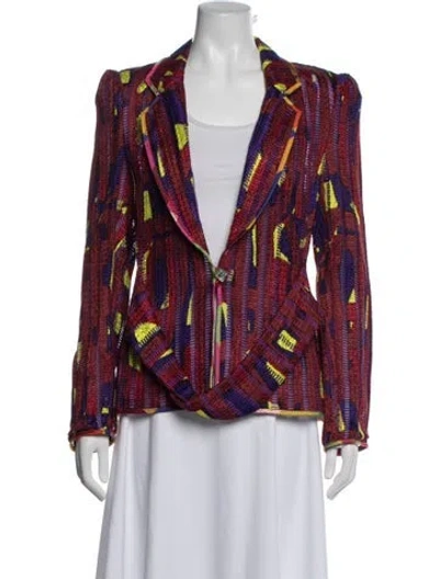 Pre-owned Christian Lacroix Vintage 2000's Blazer In Red