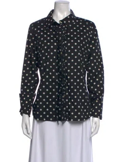 Pre-owned Christian Lacroix Vintage 2000's Blouse In Black