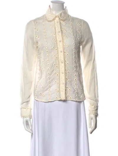 Pre-owned Christian Lacroix Vintage 2000's Blouse In Neutrals