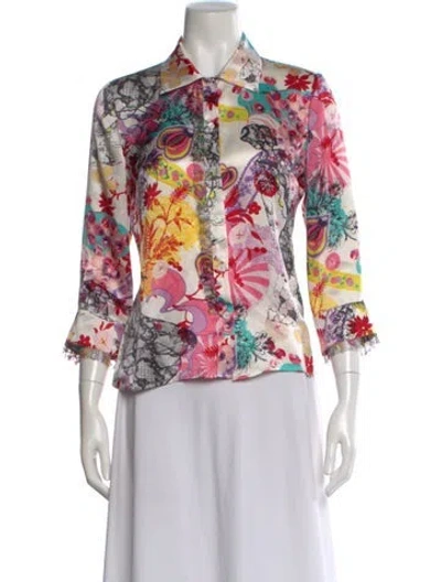 Pre-owned Christian Lacroix Vintage 2000's Blouse In Pink