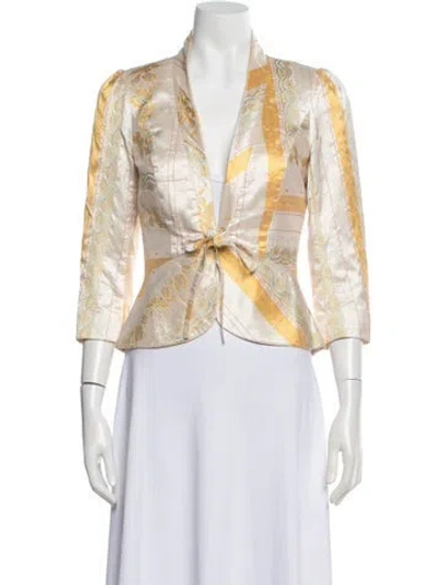 Pre-owned Christian Lacroix Vintage 2000's Jacket In Yellow