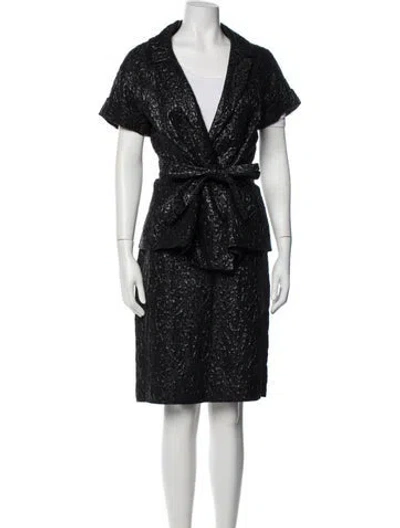 Pre-owned Christian Lacroix Vintage 2000's Skirt Suit In Black